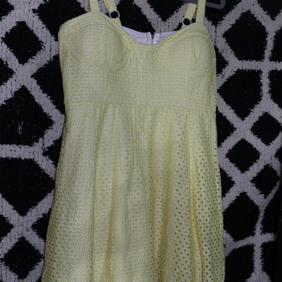 Glam Doll Dress| Yellow  Gingam Sundress XL - Picture 6 of 12